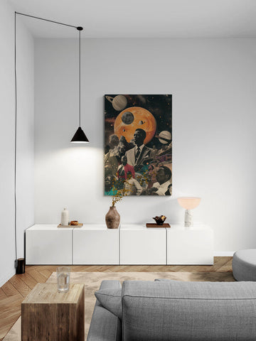 Canvas Wrap Black in Space- on Lucasgift