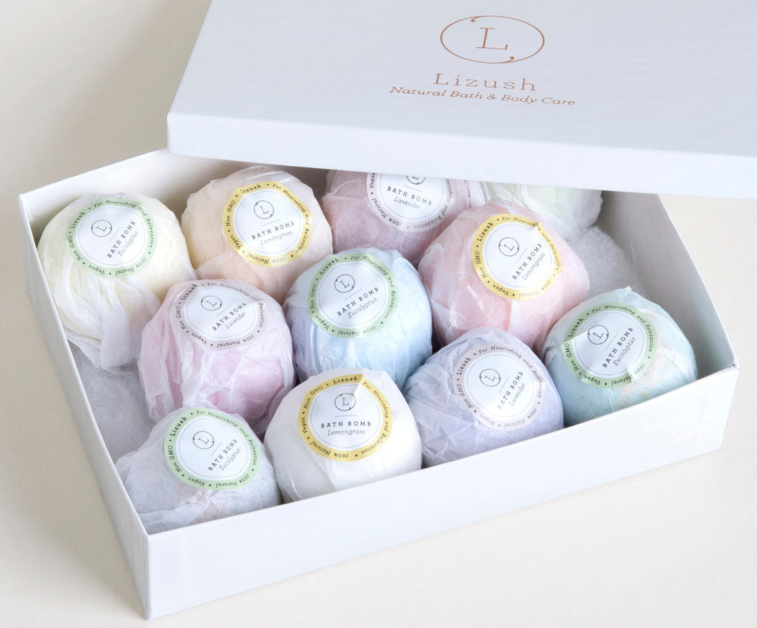11 Bath Bomb Gift Box + one Free Bomb to make 12 !!- on Lucasgift