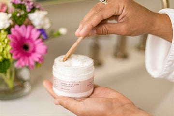 Natural Body Scrub, Lavender Body Salt Scrub- on Lucasgift