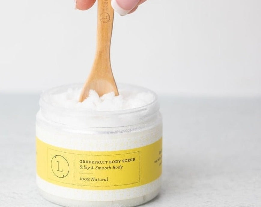 Reviving set with Grapefruit shea butter and Body scrub- on Lucasgift