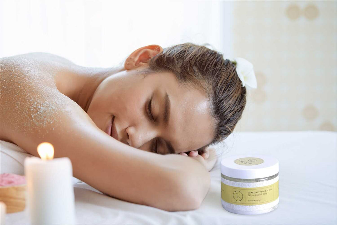 Grapefruit Body Salt Scrub - Moisturizing and fresh- on Lucasgift