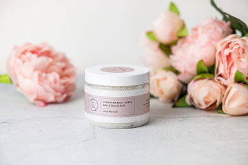 Natural Body Scrub, Lavender Body Salt Scrub- on Lucasgift