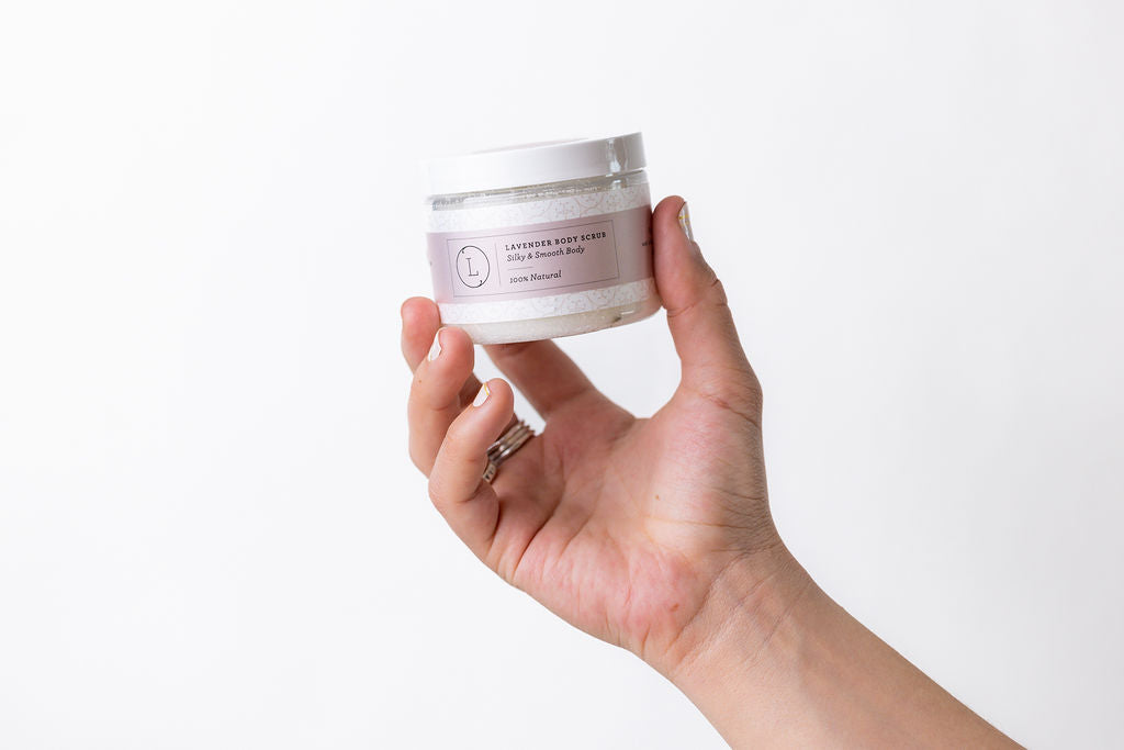 Natural Body Scrub, Lavender Body Salt Scrub- on Lucasgift
