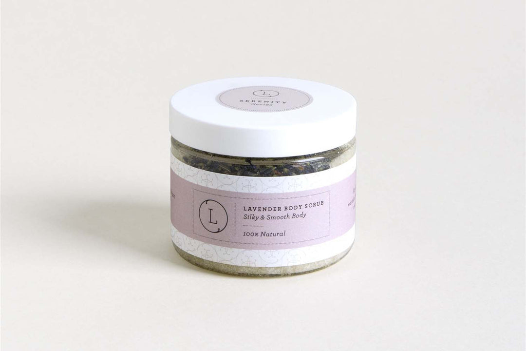 Natural Body Scrub, Lavender Body Salt Scrub- on Lucasgift