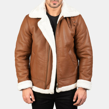 Men's Bomber Leather Jacket – Premium Genuine Leather Flight Jacket