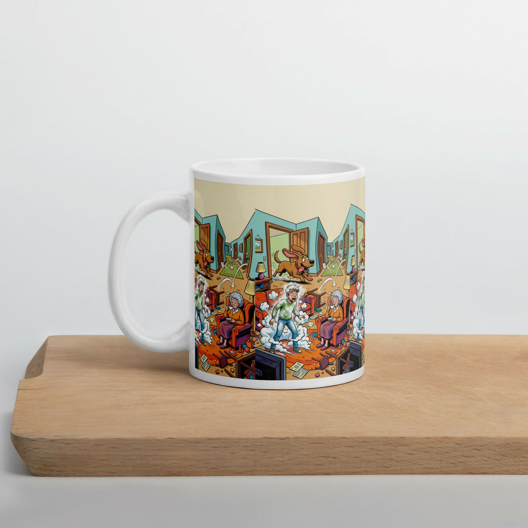 Grandma’s Calm in the Chaos – A Mug Full of Family Laughter