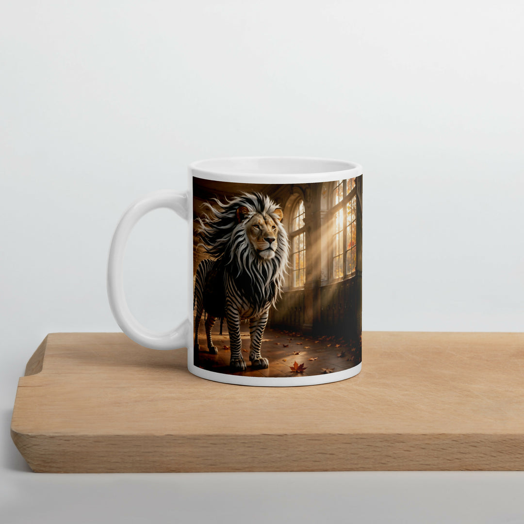 The Brave Little Explorer — Lion Zebra Adventure Mug- on Lucasgift