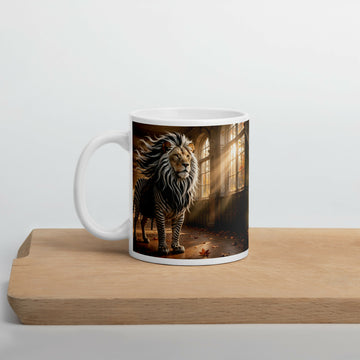 The Brave Little Explorer — Lion Zebra Adventure Mug- on Lucasgift