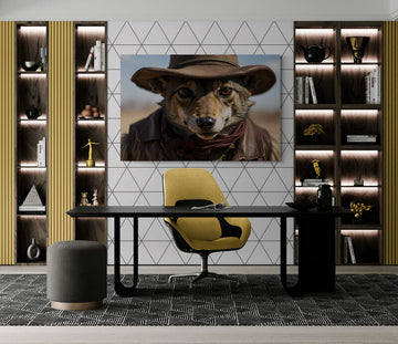 Metal Print Coyote Cowboy- on Lucasgift