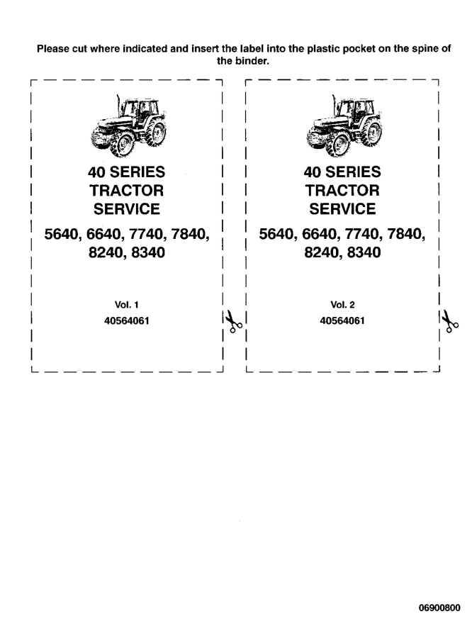 FORD 5640 6640 7740 7840 8240 8340 TRACTOR MANUAL SERVICE SHOP REPAIR- on Lucasgift