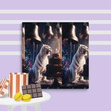 The White Tiger's Grand Chocolate Celebration Canvas