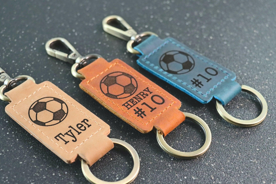 Soccer Keychain, Soccer Team Gifts, Soccer Senior Night Gifts, Personalized Soccer Gifts, End of Season, Soccer Banquet- on Lucasgift