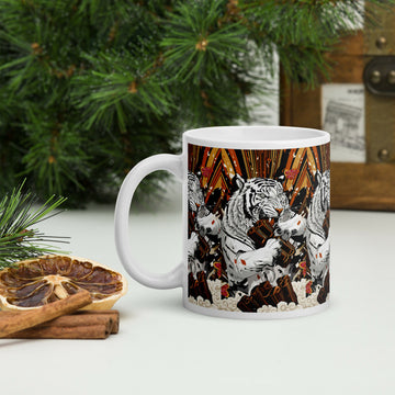 White Tiger Agung – Bold 11oz Ceramic Mug- on Lucasgift