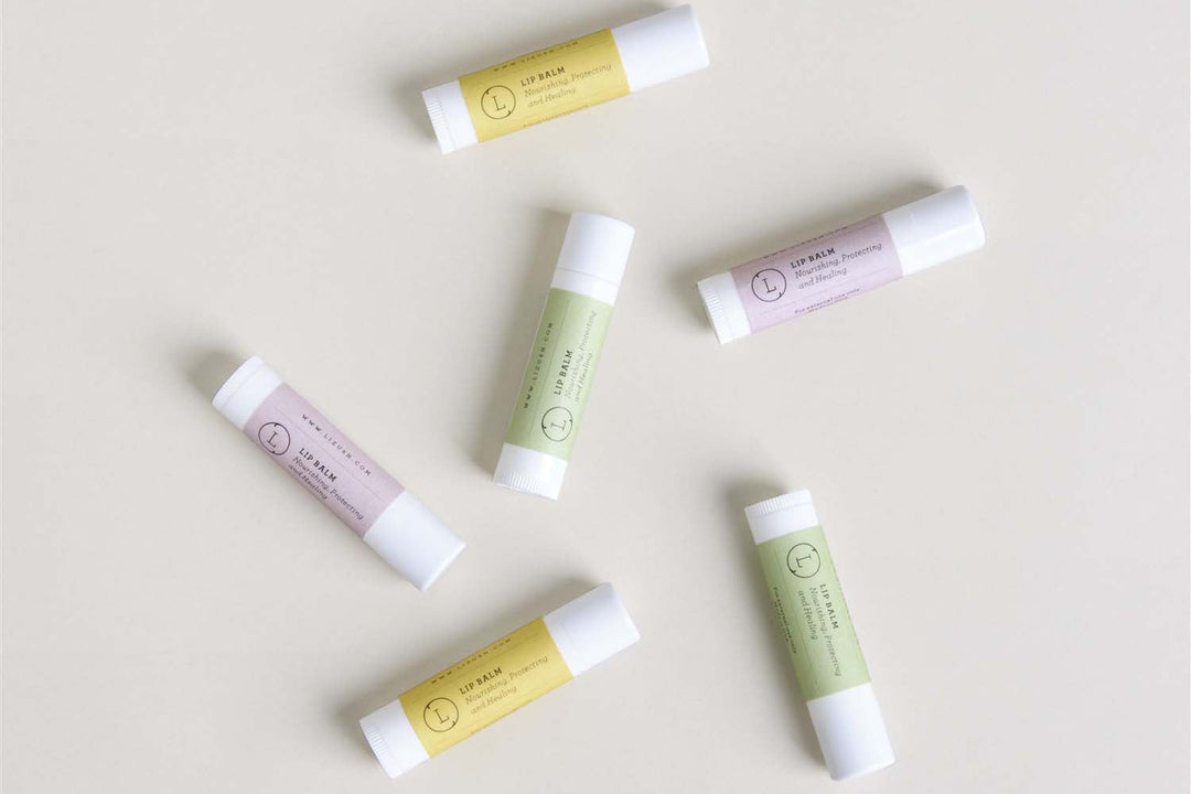 Lip Balm, Set of 3 Natural Unscented Lip Balms- on Lucasgift