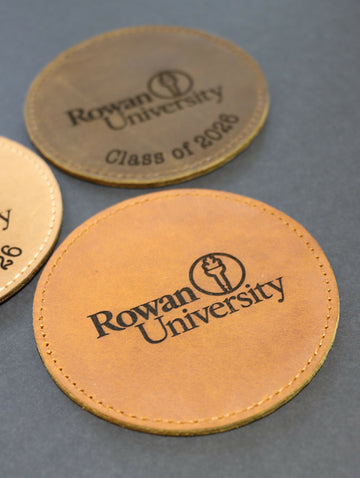 Pack of 8 LEATHER UNIVERSITY COASTERS for Graduation Gift- on Lucasgift