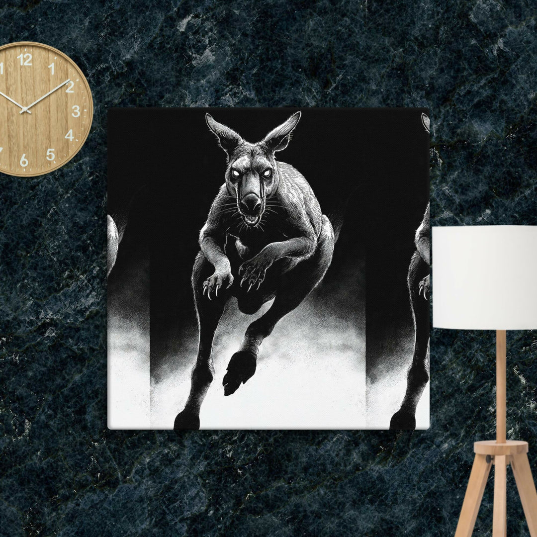 Midnight Guardian Kangaroo — A Wild Spirit of Strength and Mystery- on Lucasgift
