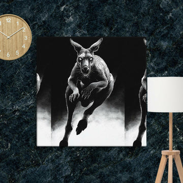 Midnight Guardian Kangaroo — A Wild Spirit of Strength and Mystery- on Lucasgift