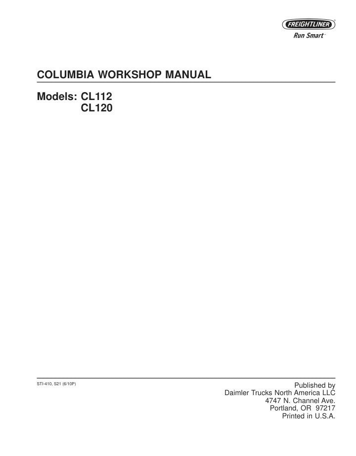 Freightliner Cascadia CL112 CL120 Semi-Truck Tractor-Trailer workshop Manual- on Lucasgift