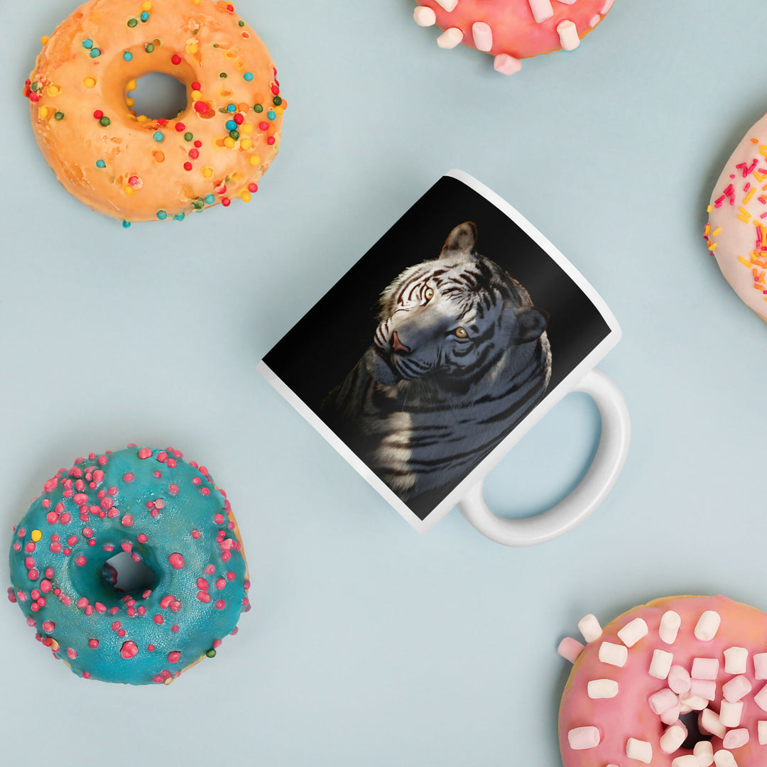 The Gentle Spirit Of The White Tiger — 11 Oz Wildlife Mug- on Lucasgift