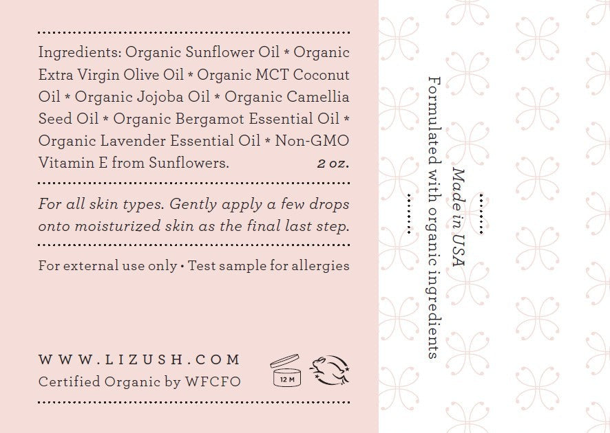 ORGANIC FACIAL OIL Seals and Protects- on Lucasgift