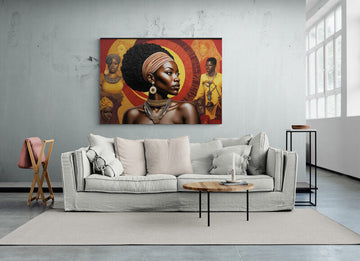 Metal Print Black Queen- on Lucasgift