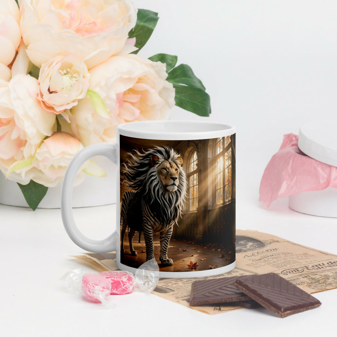 The Brave Little Explorer — Lion Zebra Adventure Mug- on Lucasgift