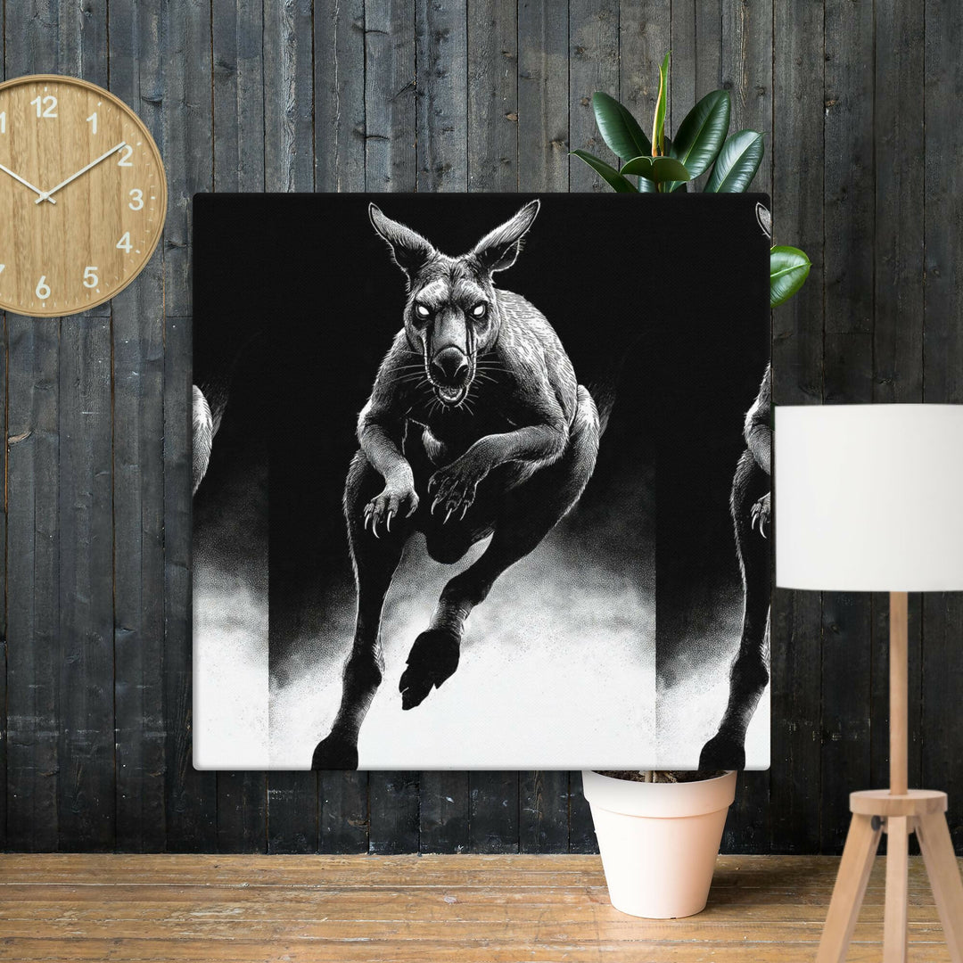 Midnight Guardian Kangaroo — A Wild Spirit of Strength and Mystery- on Lucasgift