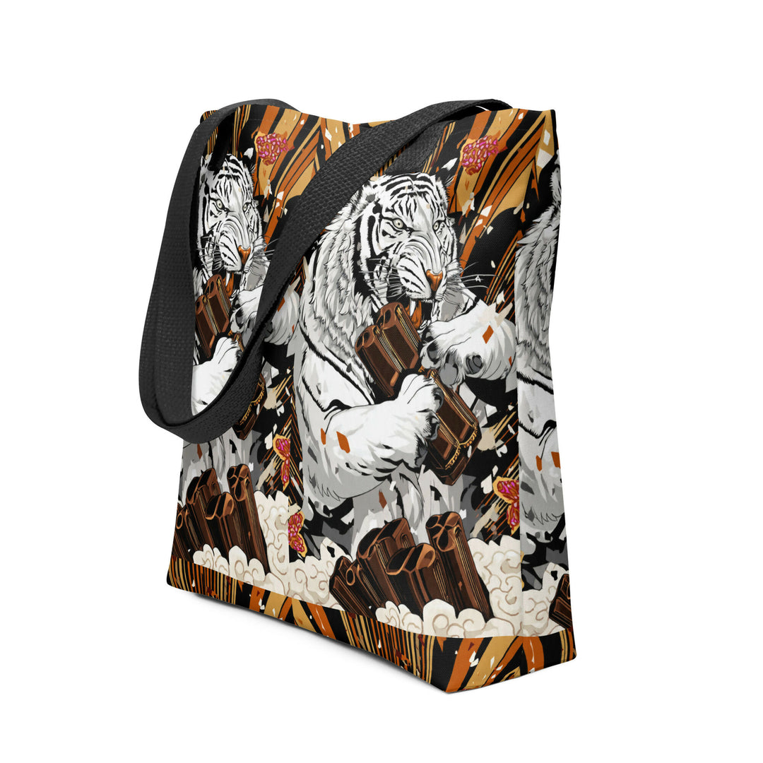 White Tiger Agung – Vibrant Tote Bag- on Lucasgift