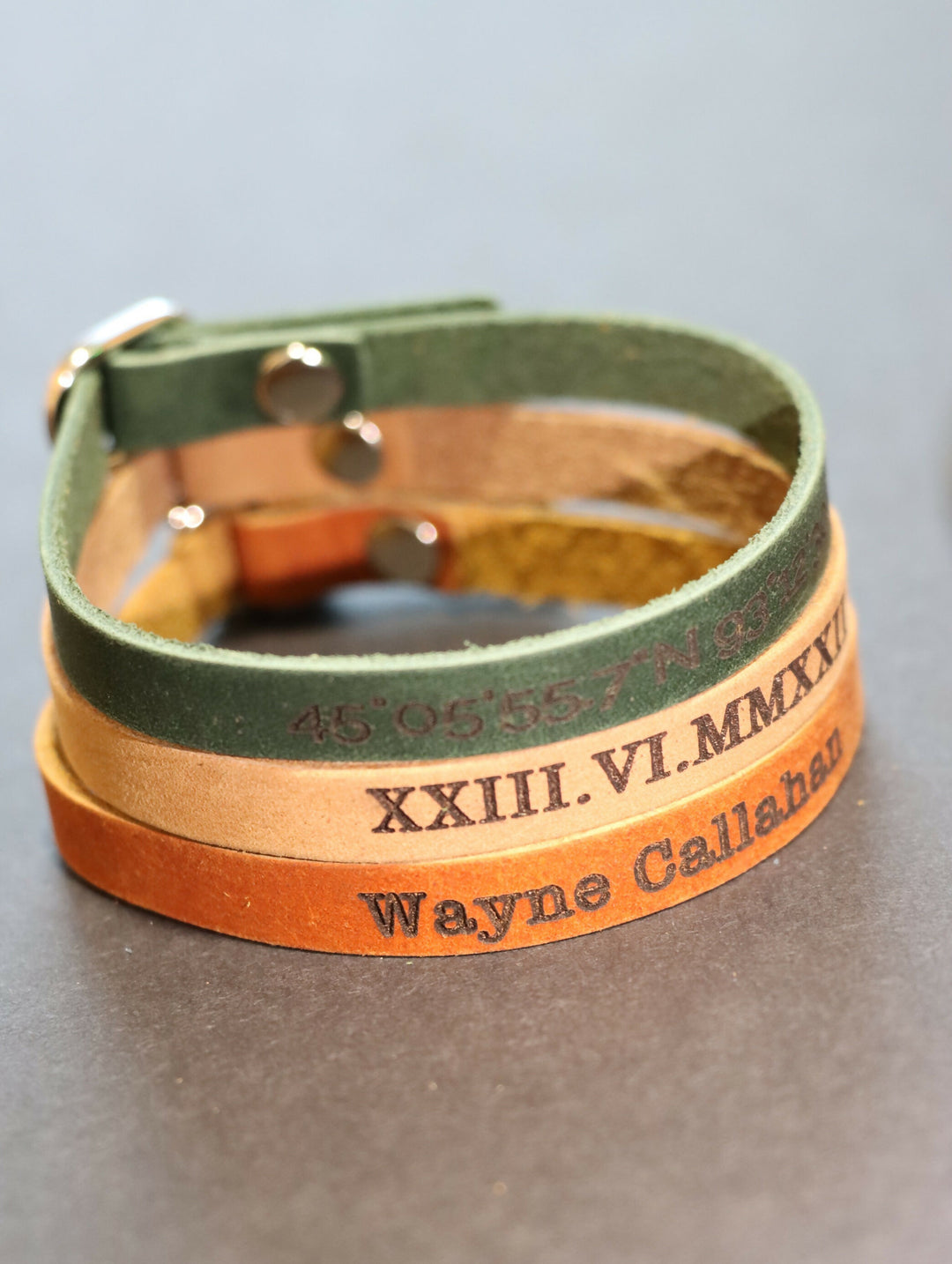 Personalized Leather Bracelet - Custom Wristbands, Engraved Cuff Bracelet, Custom leather bracelet for men, Cool Gifts for Husband, To My Man Bracelet, Personalized Gifts for Women- on Lucasgift