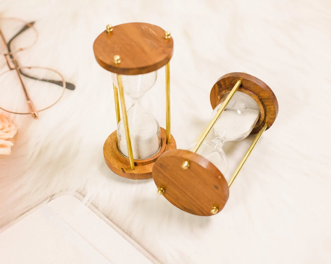Custom Brass Personalized fillable Hourglass, Beach Sand Ceremony Sand
