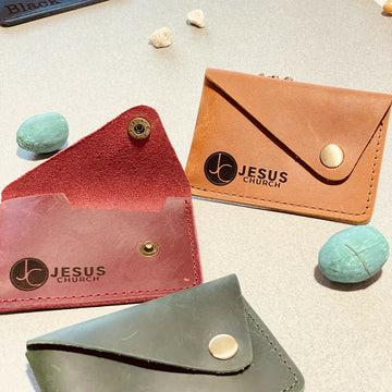 Pack of 100 BULK WALLETS, Personalized LEATHER Wallet