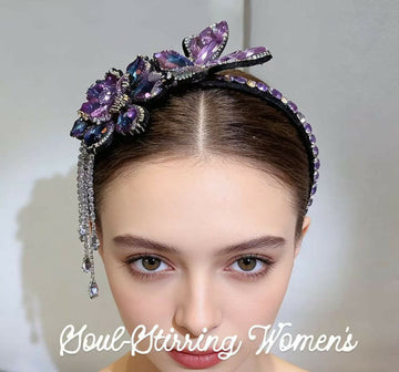 00% Handmade Full Crystal Headband ✨ Ultra Sparkly & Gorgeous, Fits Adults & Kids! #HandmadeJewelry #CrystalHeadband- on Lucasgift
