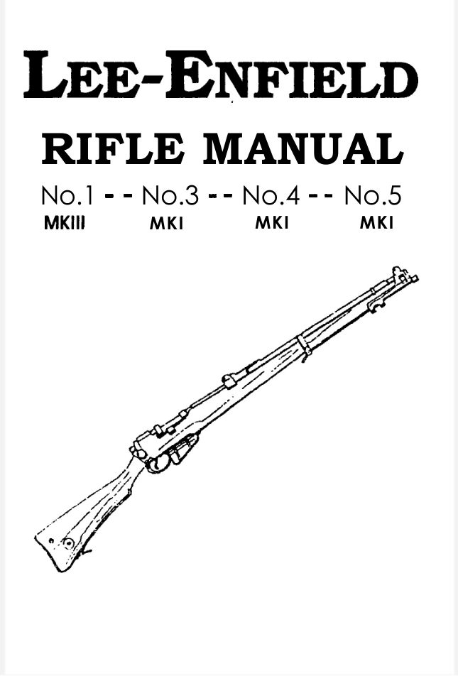 LEE ENFIELD NO. 1,3,4,5 RIFLE MANUALS- on Lucasgift