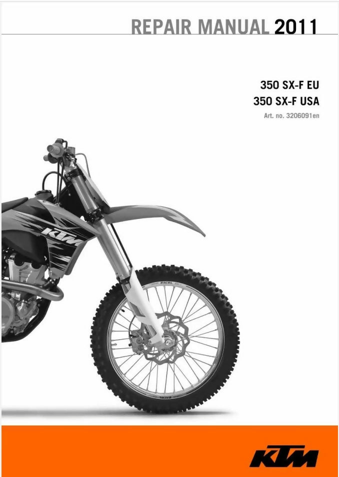 KTM SX-F 350 Service Manual SFX EU USA 2011- on Lucasgift