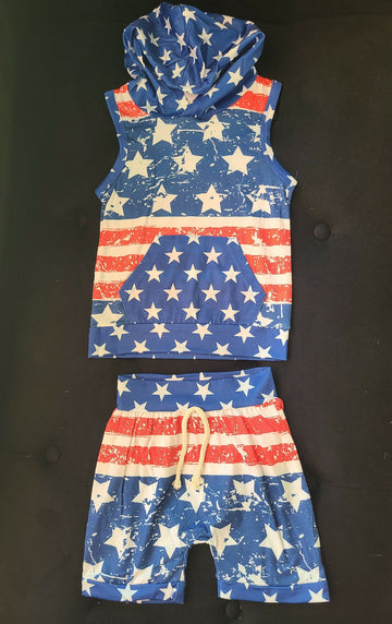 Boutique July 4th Boy Outfit Set- on Lucasgift