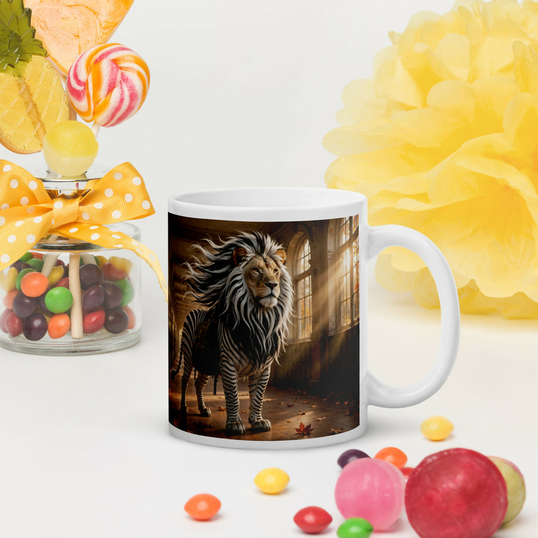 The Brave Little Explorer — Lion Zebra Adventure Mug- on Lucasgift