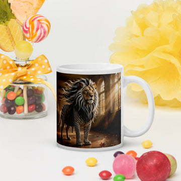 The Brave Little Explorer — Lion Zebra Adventure Mug- on Lucasgift