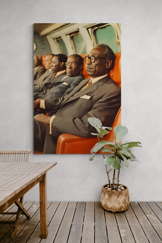 Metal Print Sitting on Leather- on Lucasgift