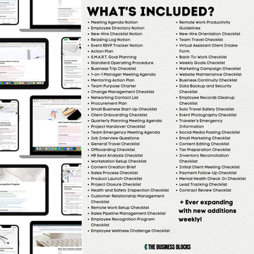 Notion Templates Bundle Notion Checklists Notion Productivity Templates HR Templates Goal Planner Freelancer Templates Business Templates- on Lucasgift