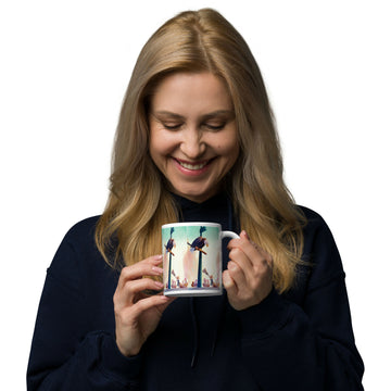 Eagle Watch Over Morning Chores – Cozy 11oz Mug- on Lucasgift