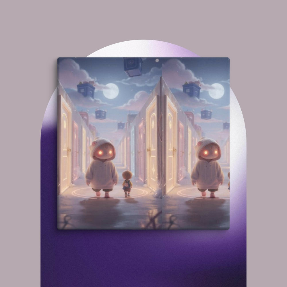 Moonlit Hallway of Endless Wonder Canvas- on Lucasgift