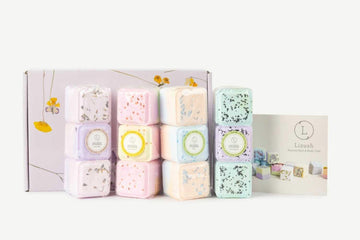 Shower Steamers, Set of 12 big fizzies, Cheer up Gift Set, Relaxing Gift Box- on Lucasgift