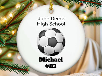 Personalized Soccer Ornament - Acrylic
