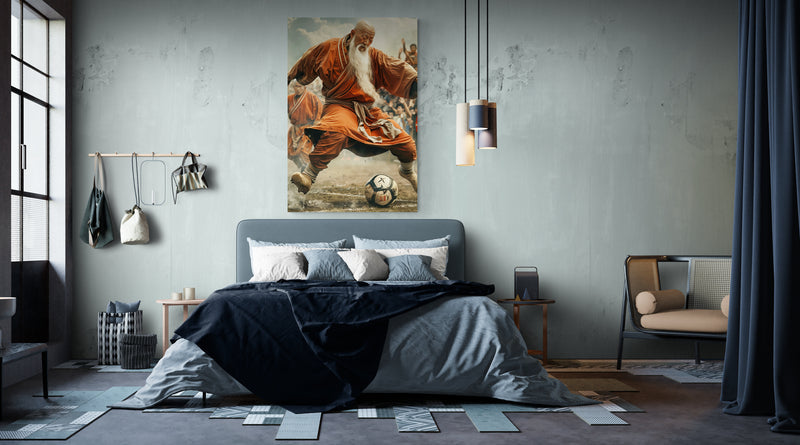 Giclee Art Print Soccer- on Lucasgift