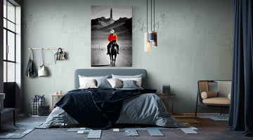 Metal Print Orange Cowboy- on Lucasgift