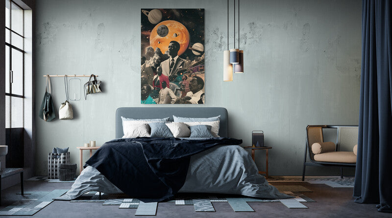 Canvas Wrap Black in Space- on Lucasgift