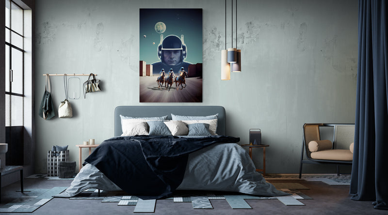 Metal Print Space Riders- on Lucasgift