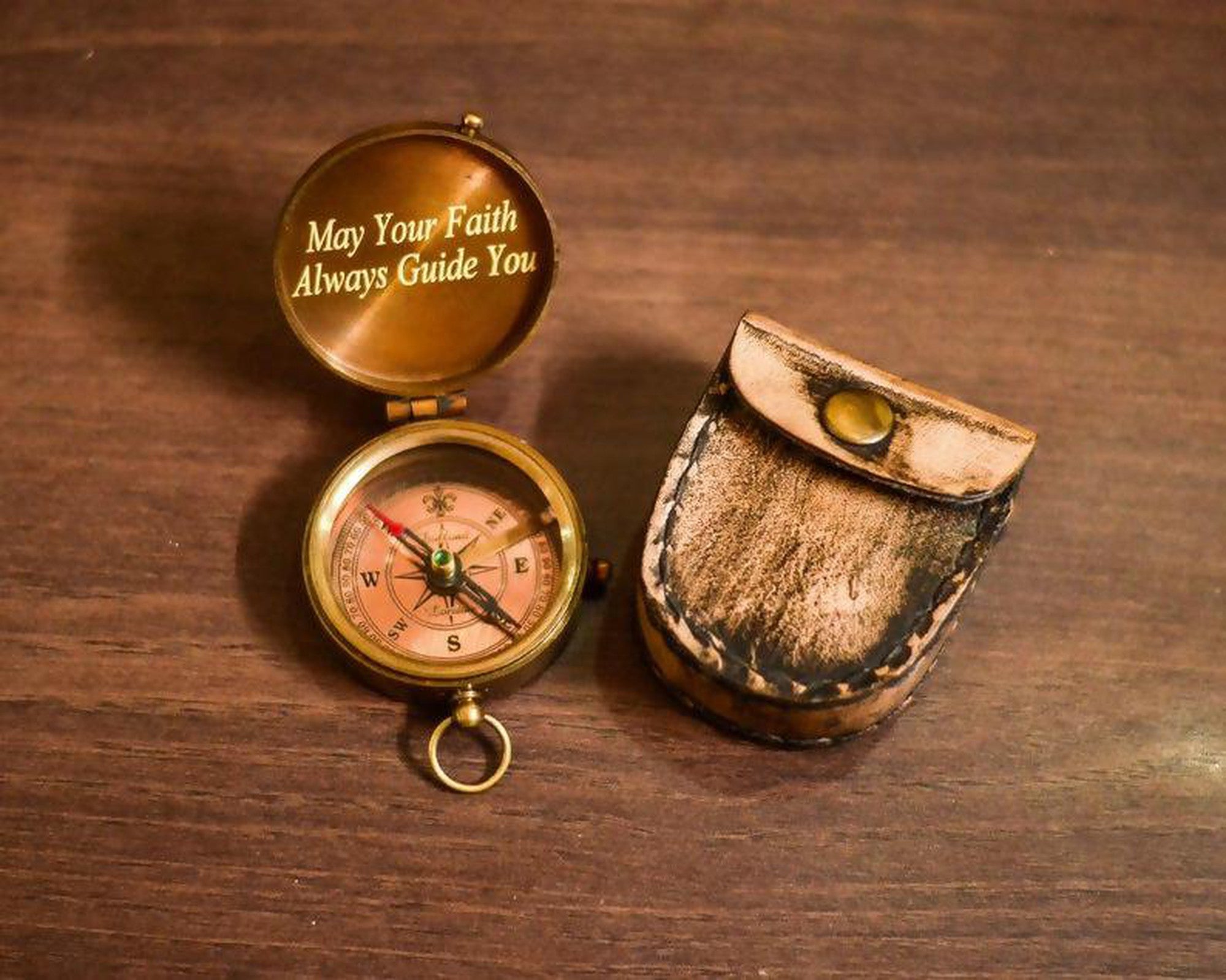 Working Compass - Engraved Nautical Compass - Personalized Gift Compass - Anniversary Compass Gift - Groomsmen Gift - Confirmation Gift- on Lucasgift