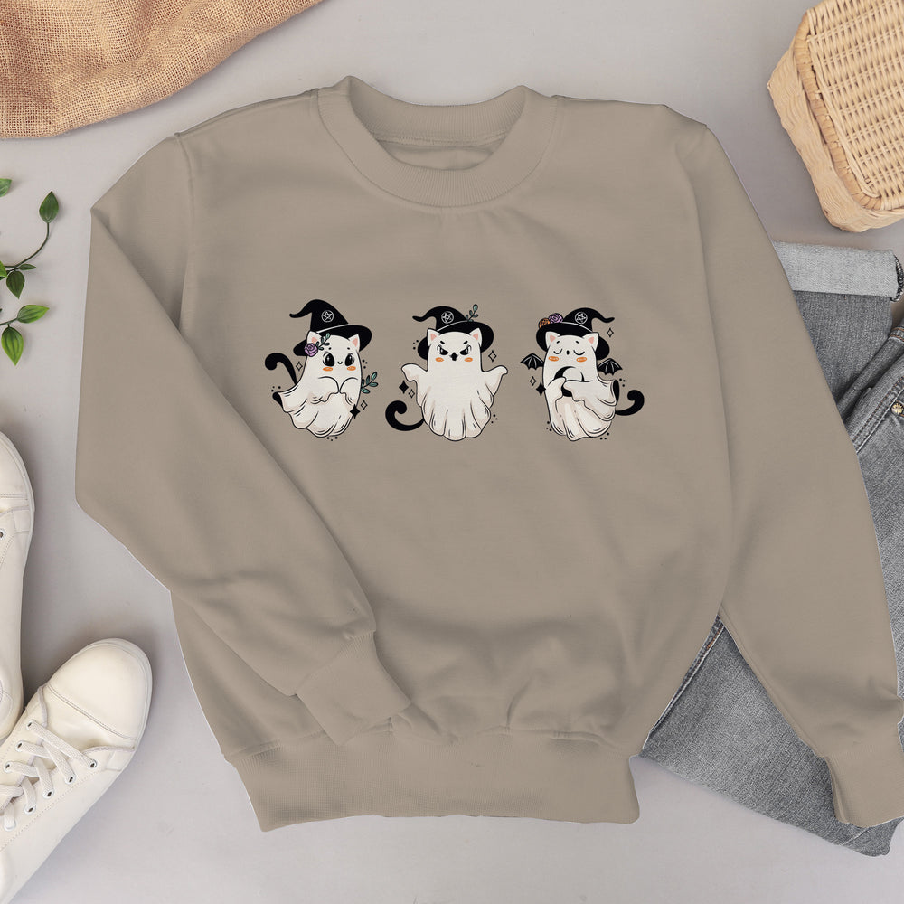 Halloween Sweatshirt,Cat Sweatshirt,Halloween cat sweat,Halloween Sweater,Halloween Cat Shirt, Cat Lover Shirt,Black Cat Shirt,Spooky Season-Lucasgift
