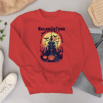 Halloweentown University Sweatshirt, Halloween Town Est 1998 Sweatshirt, Fall Sweatshirt, Pumpkin Shirt, Womens Halloween Sweatshirt-Lucasgift
